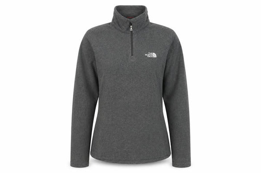 The North Face Women's Grey XS 1/4 Zip Fleece Sweatshirt