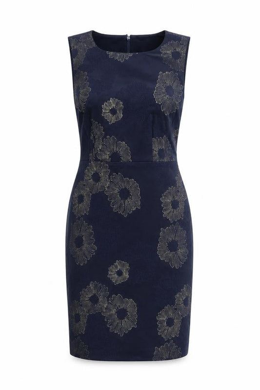 White Stuff Women's Blue Floral Dress, Size 8