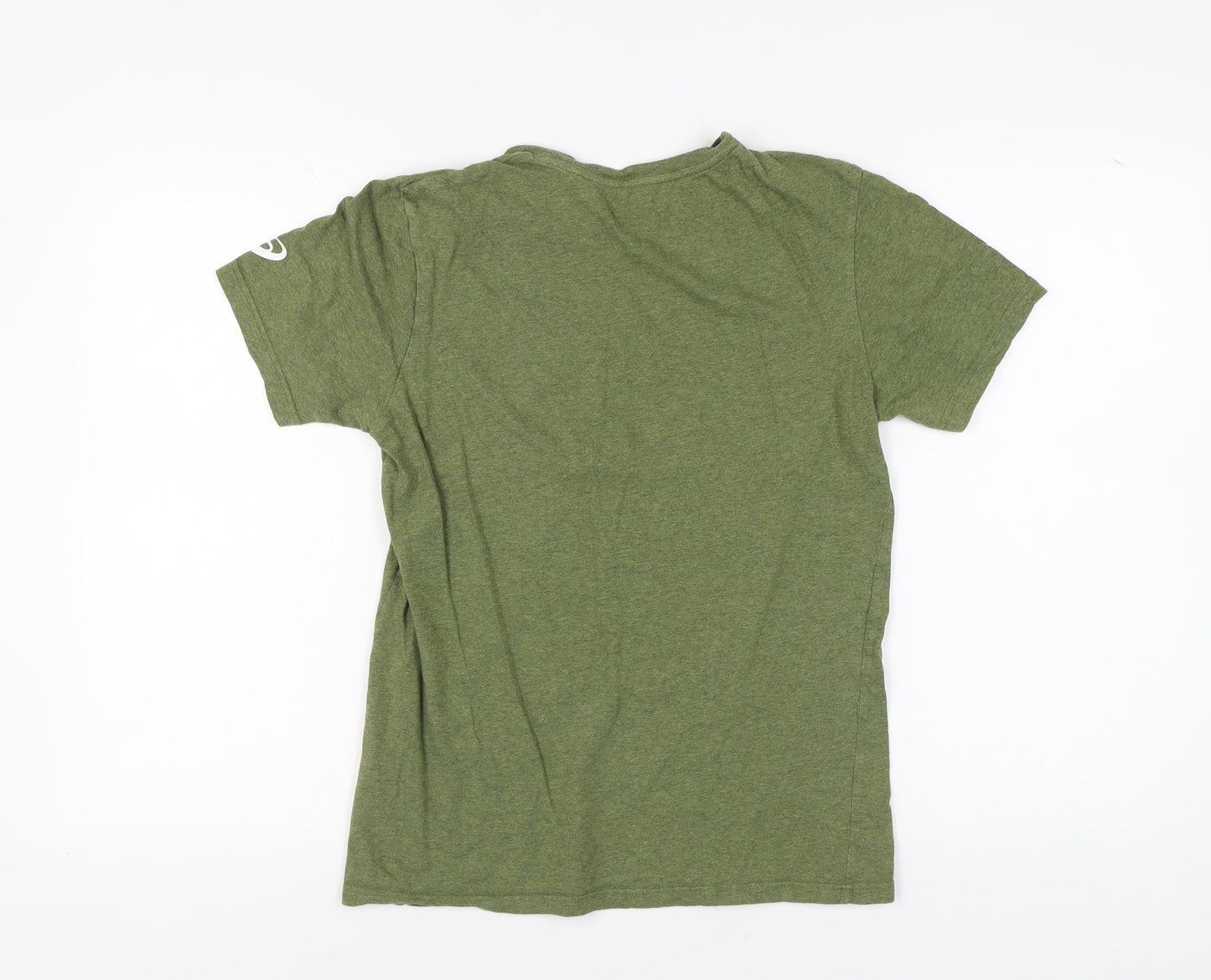 ASICS Men's Green Graphic Print T-Shirt - Size S