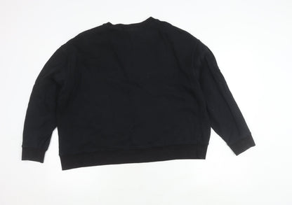 H&M Womens Black M Pullover Sweatshirt, Autumn Wear