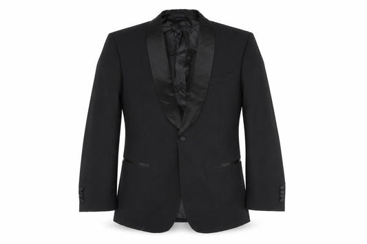 Marks & Spencer Men's Black Wool Tuxedo Blazer, Size 40R