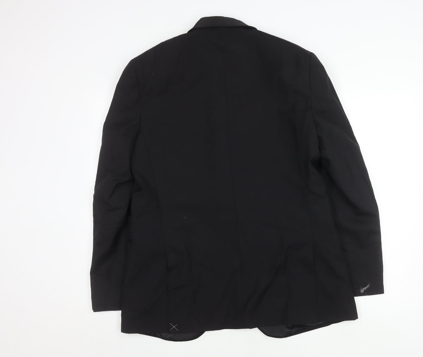 Marks and Spencer Men's Black Wool Tuxedo Blazer, Size 40R