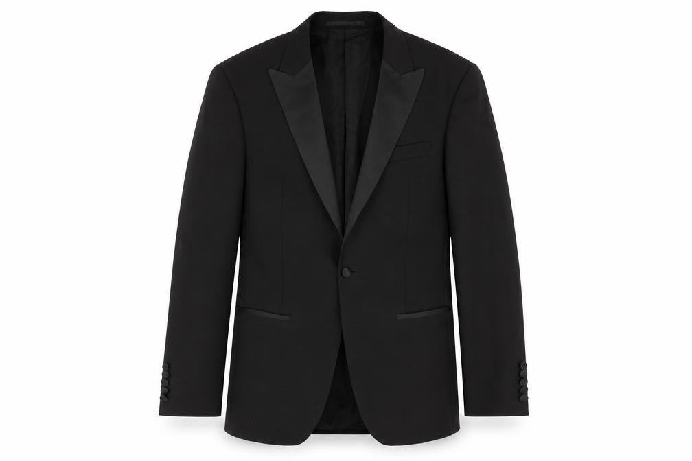 Marks & Spencer Men's Black Shawl Lapel Tuxedo Blazer, Size 40L