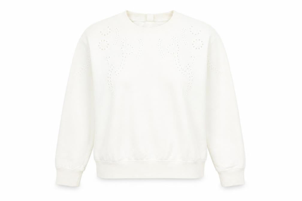 H&M Women's White Pullover Jumper Size 12