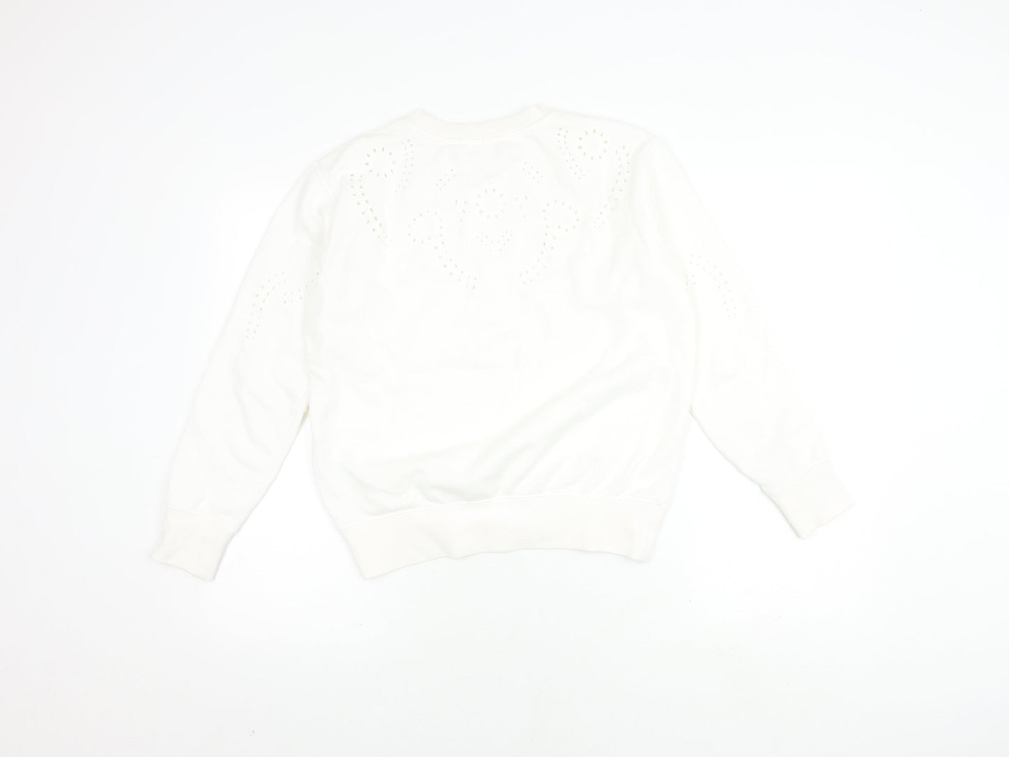 H&M Women's White Pullover Jumper Size 12