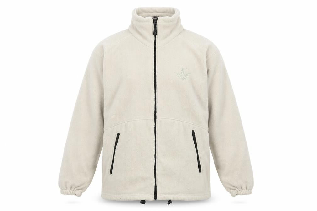 B&C Men's Beige Basic Jacket, S, Stand-Up Collar