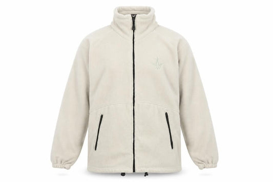 B&C Men's Beige Basic Jacket, S, Stand-Up Collar