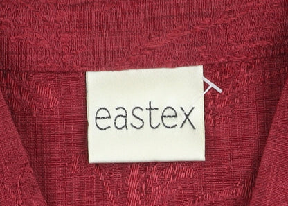 Eastex Women's Red Blazer - Size 10, Button Up