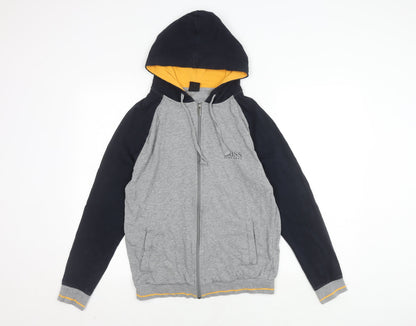 Preloved Hugo Boss Men's Grey Hooded Jacket S - Front