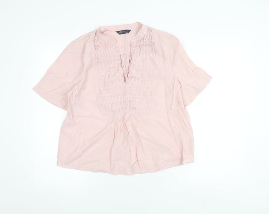 Marks and Spencer Women's Pink Top Size 10