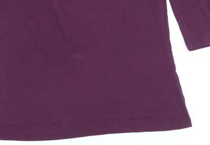 Orvis Women's Purple V-Neck Perfect Tee Size S