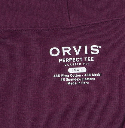 Orvis Women's Purple V-Neck Perfect Tee Size S