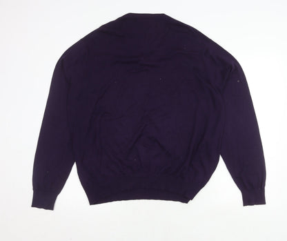 Marks & Spencer Men's XL Purple Pullover Jumper