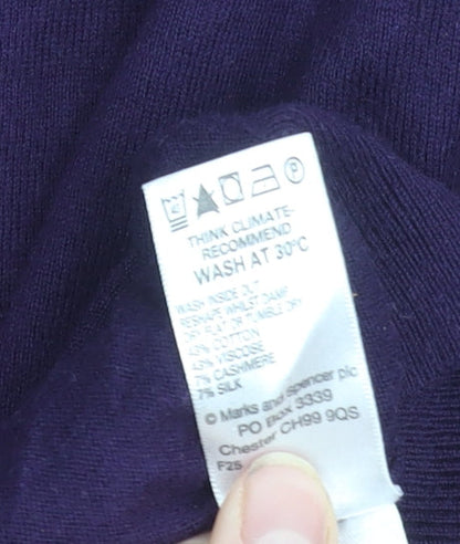 Marks & Spencer Men's XL Purple Pullover Jumper