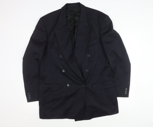 Burton Men's Blue Wool Blazer 42L Classic Formal