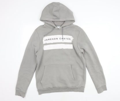 Jameson Carter Men's Grey Pullover Hoodie, M