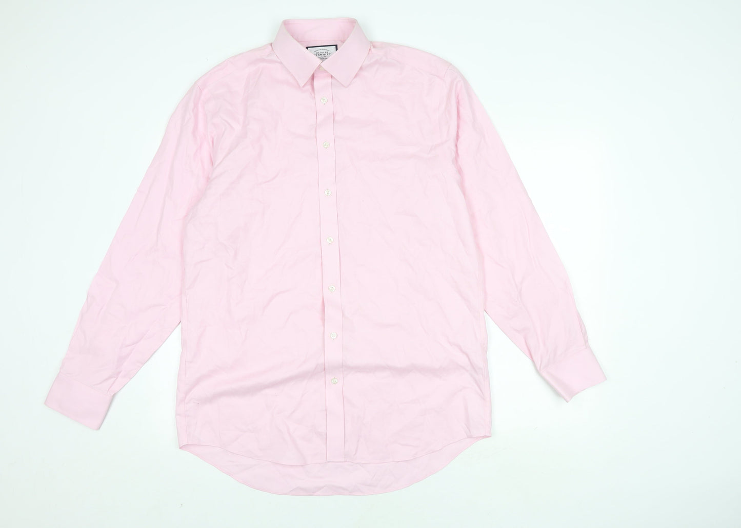 Charles Tyrwhitt Men's Pink Classic Fit Shirt S