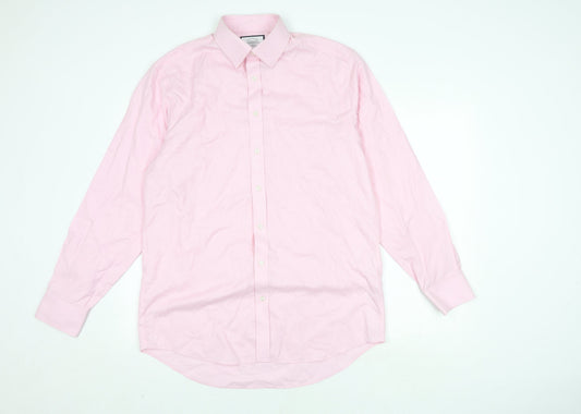 Charles Tyrwhitt Men's Pink Classic Fit Shirt S