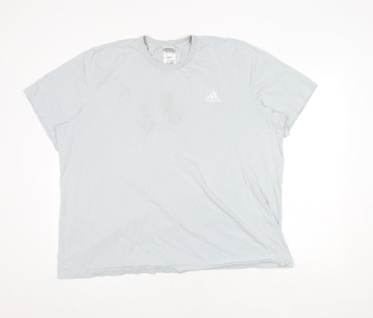 Adidas Men's White 2XL Cotton Crew Neck T-Shirt