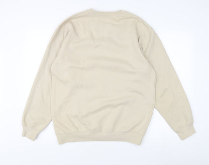 Zantos Men's Beige Pullover Sweatshirt - Size S