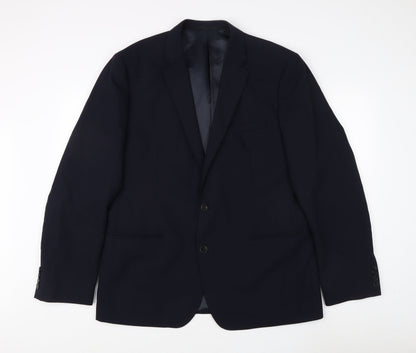Additional front view of French Connection Men's Blue Blazer 44 Single-Breasted
