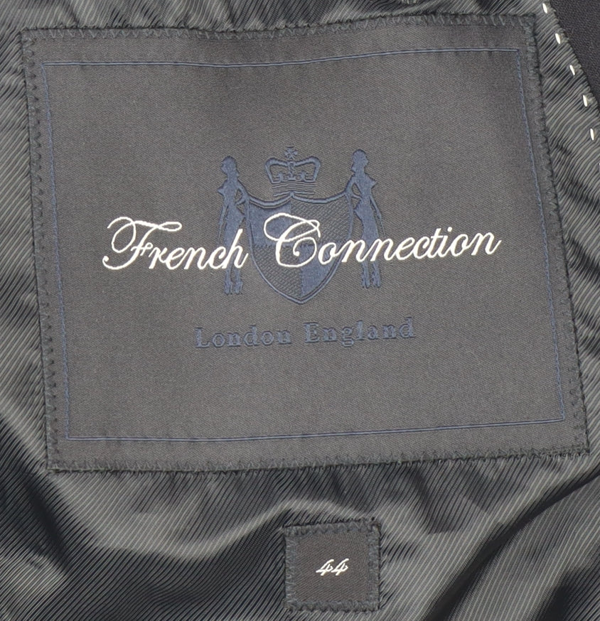 French Connection Men's Blue Blazer 44 Single-Breasted