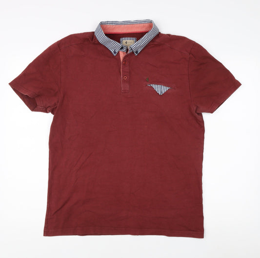Gabicci Men's Red 2XL Classic Short Sleeve Polo