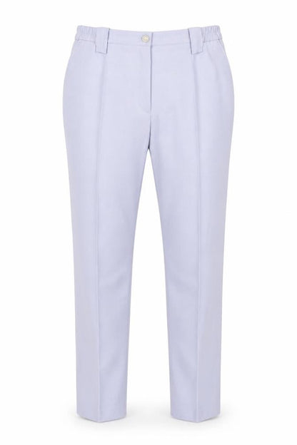 Michèle Womens Grey Trousers Size 12S Polyester Wool