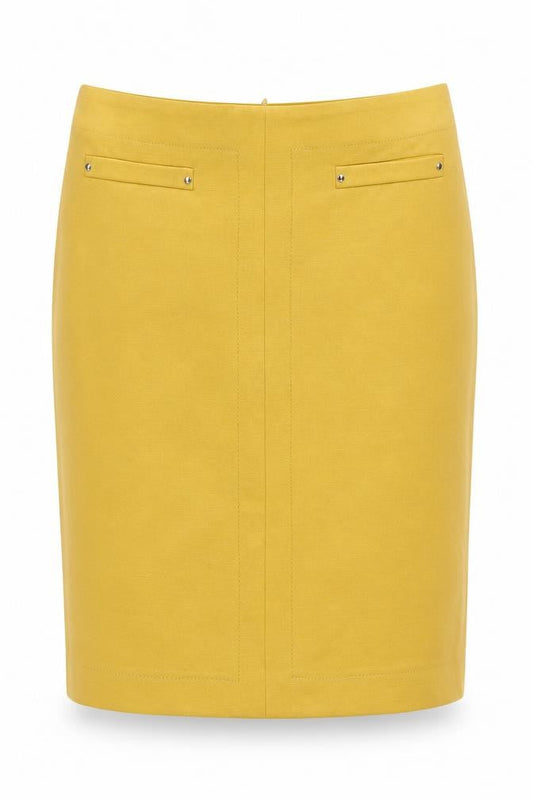 M&Co Women's Yellow Pencil Skirt Size 10