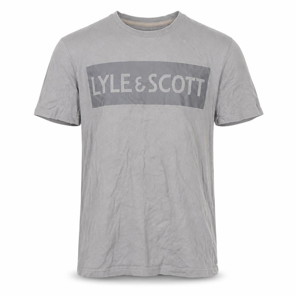 Lyle & Scott Boys Grey Cotton Logo T-Shirt 14/15 Years