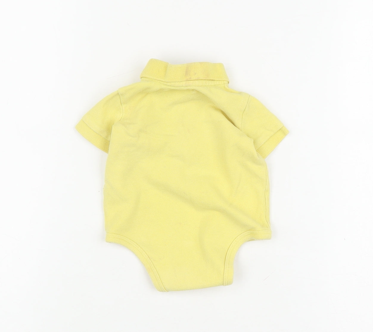 Ralph Lauren Unisex Yellow Babygrow 0-3 Months Short Sleeve