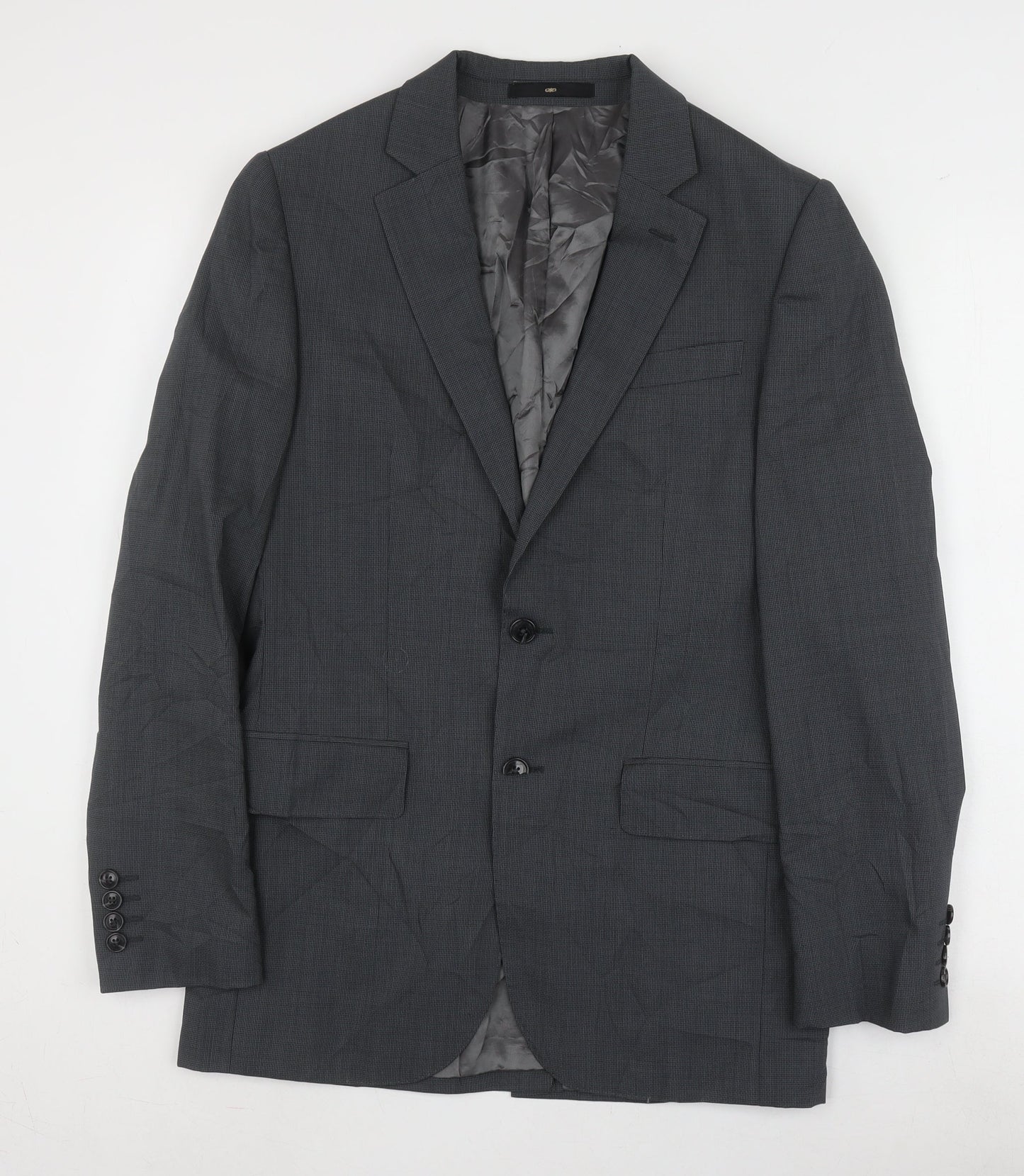 Jaeger Men's Grey Wool Blazer Jacket 36R