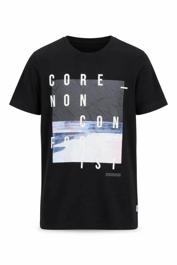 Jack & Jones Men's M Black Graphic T-Shirt