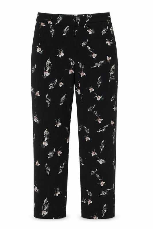 Massimo Fabbro Women's Black Floral Trousers XS