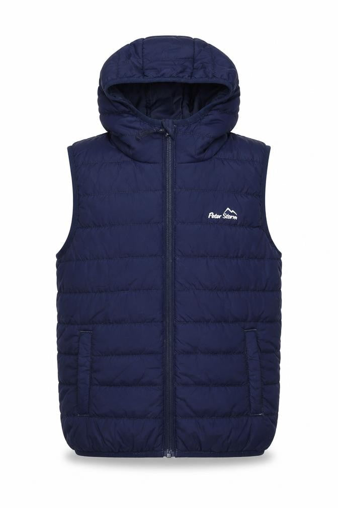 Peter Storm Boys Blue Puffer Jacket 9-10 Years Hooded