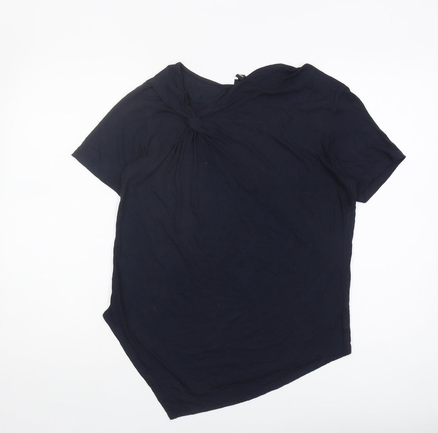 River Island Women's Blue Short Sleeve Top Size 10