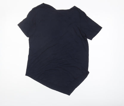 River Island Women's Blue Short Sleeve Top Size 10