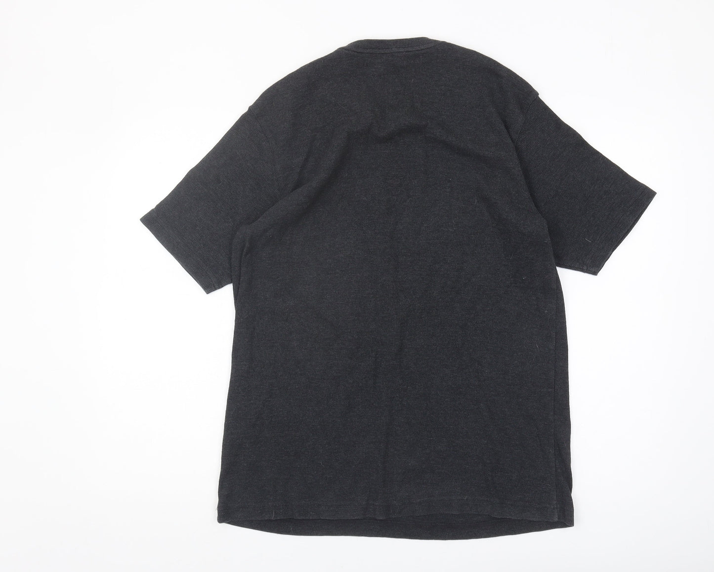 Ben Sherman Men's Black Cotton Blend V Neck T-Shirt Size M