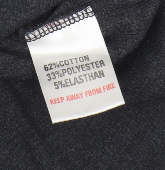Ben Sherman Men's Black Cotton Blend V Neck T-Shirt Size M