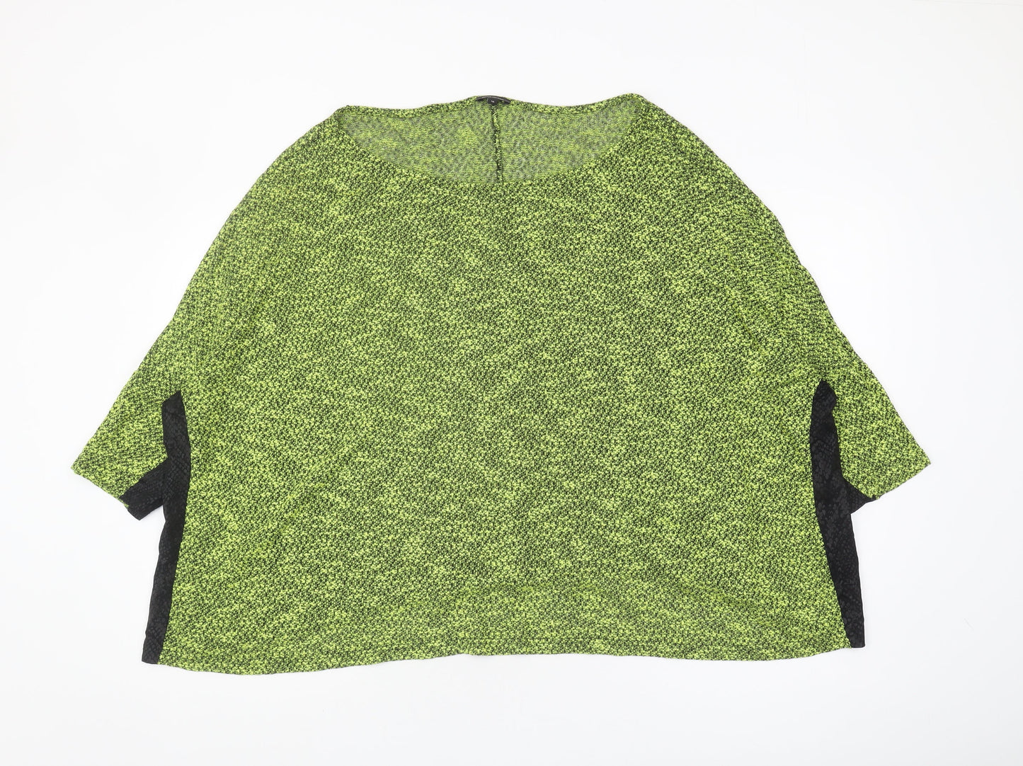 River Island Women's Green Knit Blouse Size 16