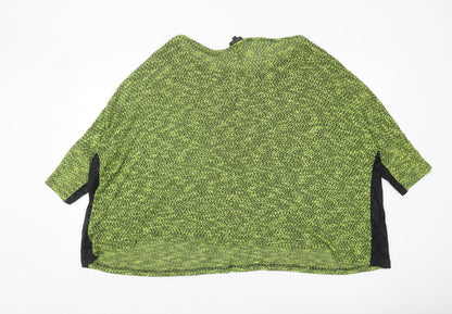 River Island Women's Green Knit Blouse Size 16