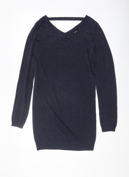 Next Women's Blue V-Neck Pullover Jumper Size 10
