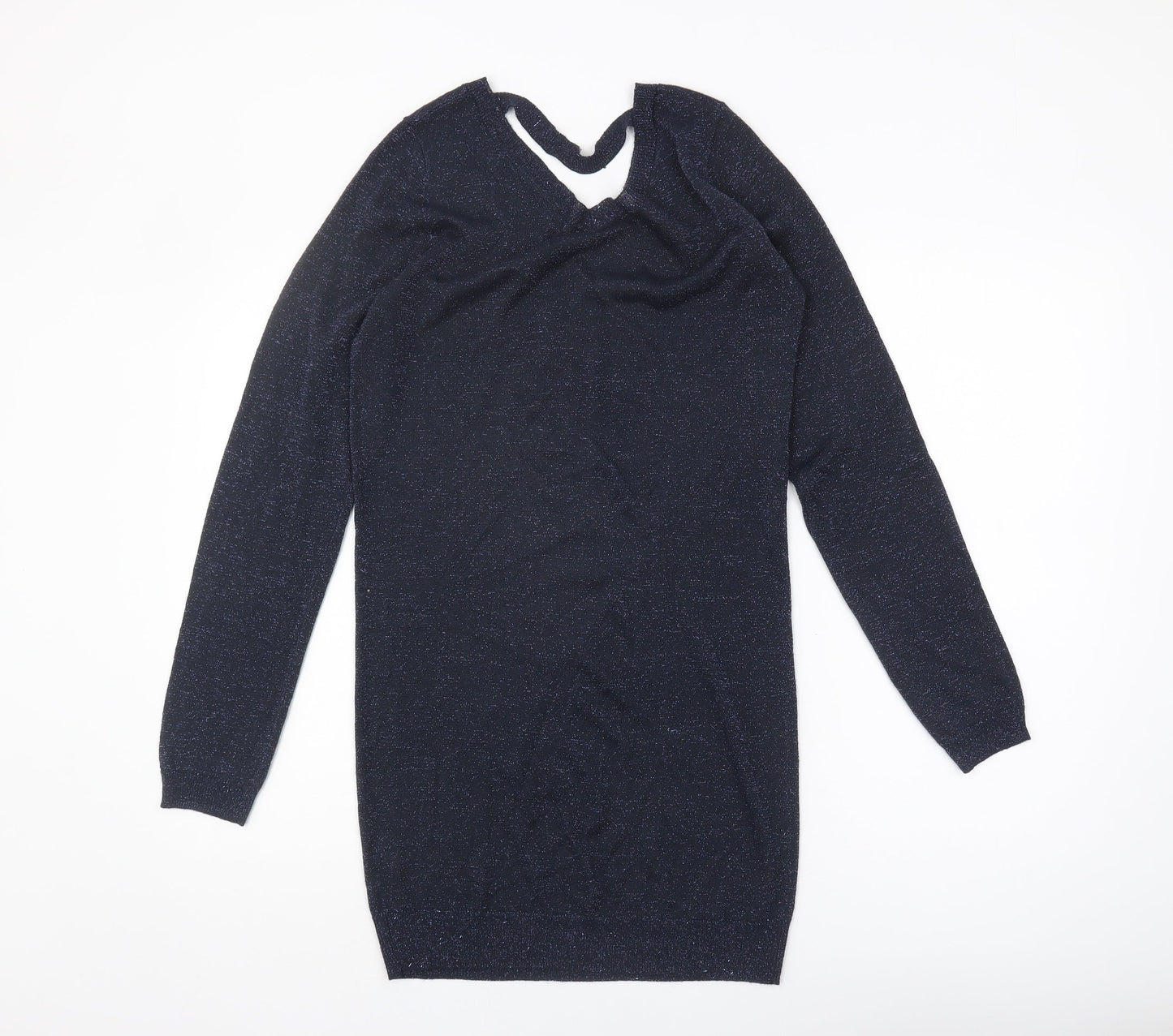 Next Women's Blue V-Neck Pullover Jumper Size 10