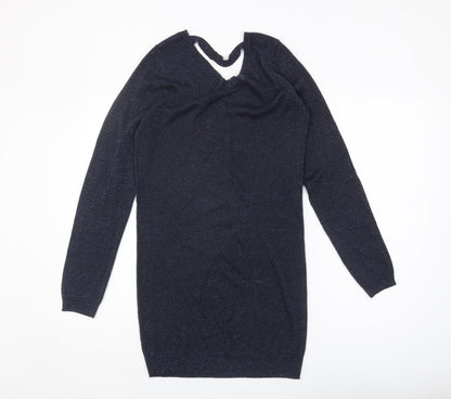 Next Women's Blue V-Neck Pullover Jumper Size 10