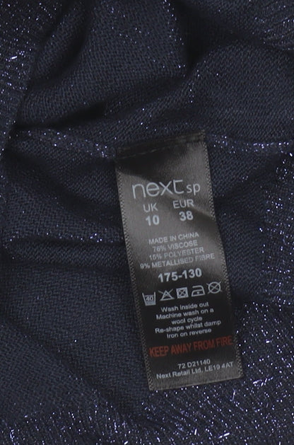 Next Women's Blue V-Neck Pullover Jumper Size 10