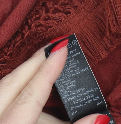 Marks & Spencer Red Women’s Size 18 Basic T-Shirt