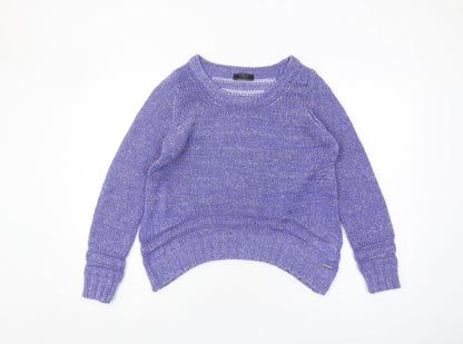 Additional front view of Guess Women's Purple Knit jumper, size 8