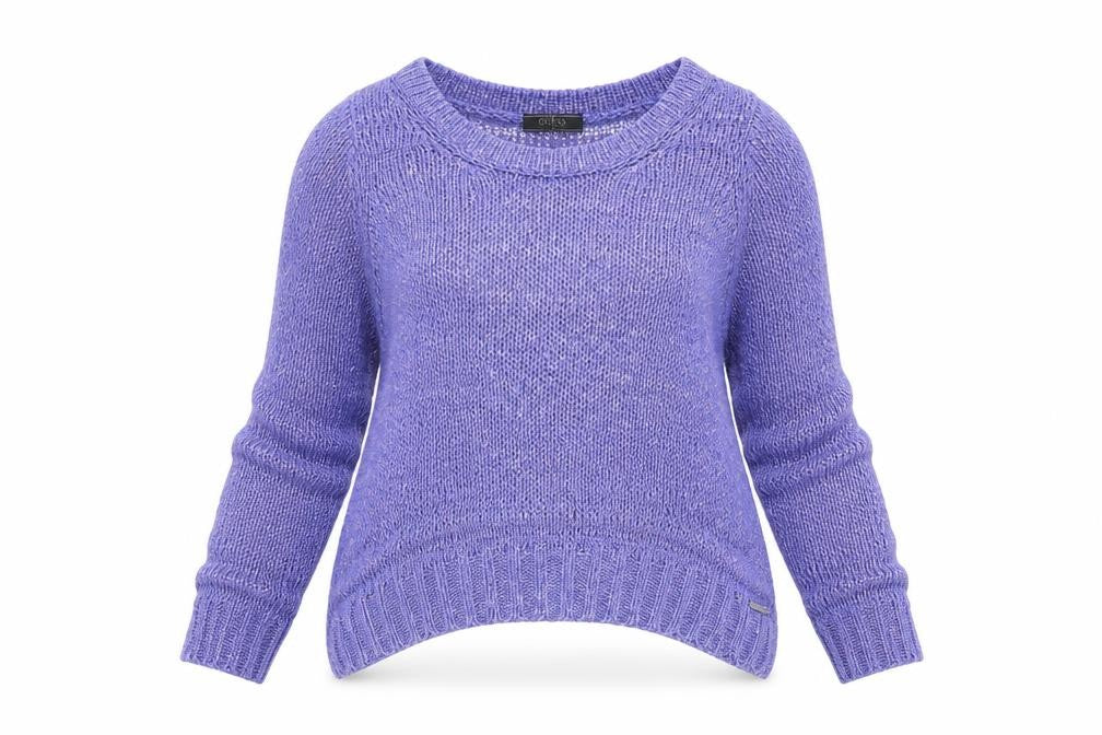 Guess Women's Purple Knit Pullover Jumper Size 8