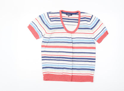 Tulchan Women's Multicoloured Striped Pullover Jumper L