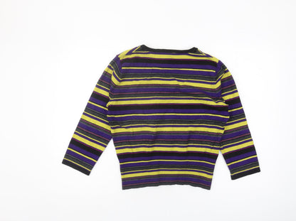 Country Casuals Women's Multicoloured Striped Cardigan M